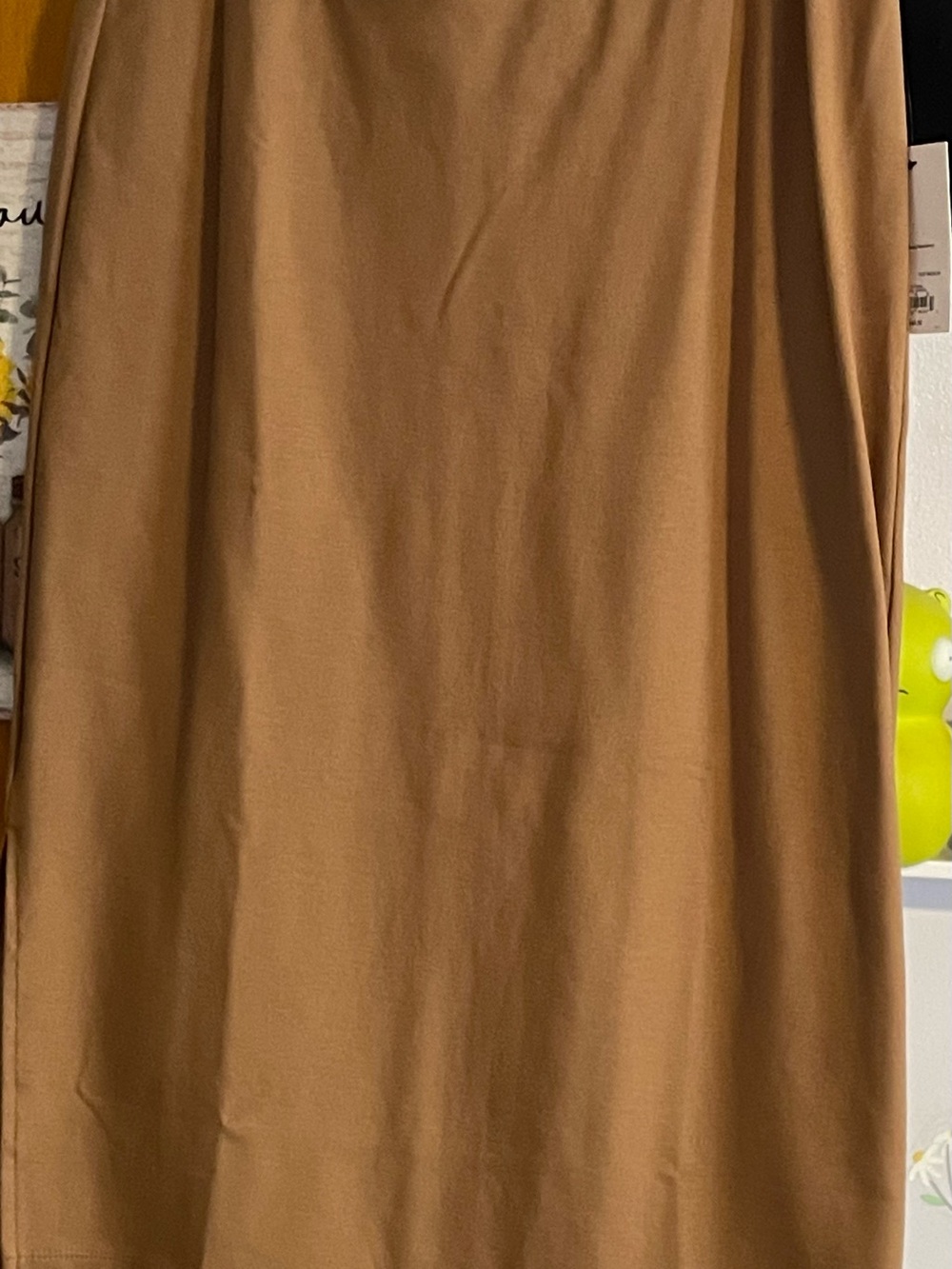 NWT Nine West Camel Brown Midi Skirt